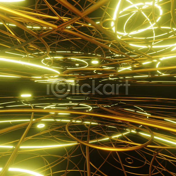 미래 화려 사람없음 3D 디지털합성 포토 해외이미지 공간 네온 노란색 디지털 백그라운드 빛 사이버 사이버펑크 펑크