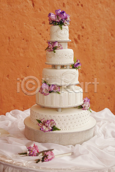 사람없음 JPG 포토 해외이미지 결혼 꽃 웨딩케이크 장식 천(직물) 케이크