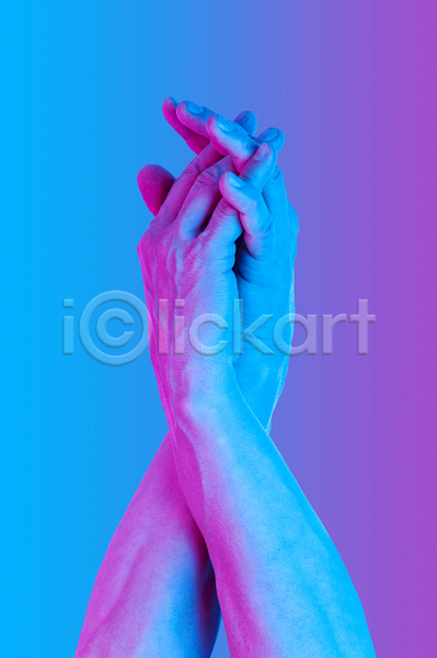 신체부위 JPG 포토 해외이미지 미술 보라색 손 손잡기 손짓 추상 컨셉 콜라주 파란색 팝아트