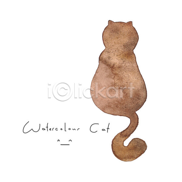 사람없음 JPG 실루엣 포토 해외이미지 고양이 그림 글자캘리그라피 손글씨 수채화(물감) 한마리