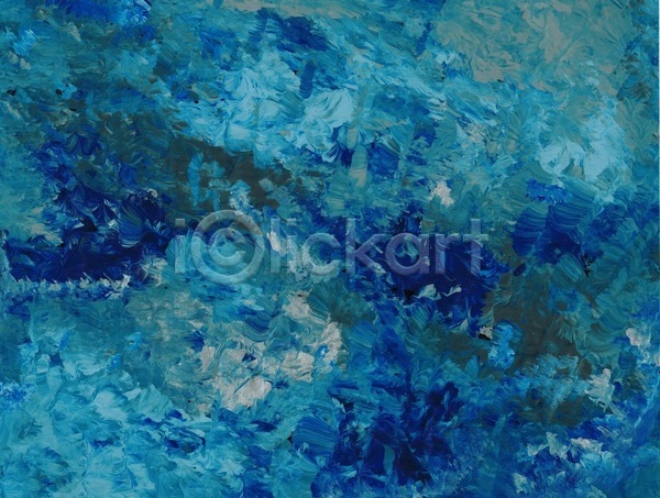 사람없음 JPG 포토 해외이미지 그림 물감 백그라운드 붓터치 수채화(물감) 질감 추상 파란색