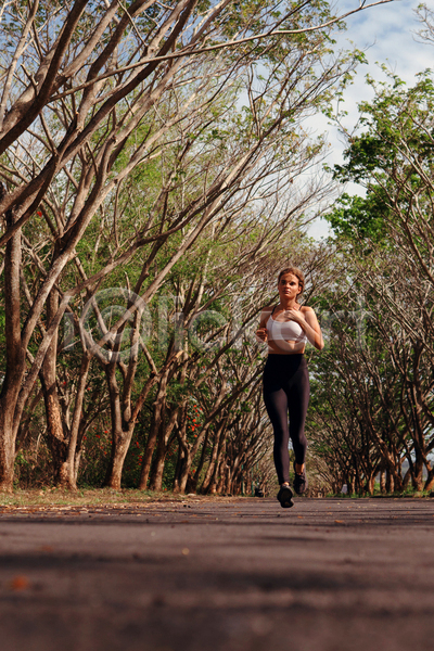 신선 사람 여자 한명 JPG 포토 해외이미지 1 가을(계절) 건강 계절 공원 나무 노란색 달리기 달리기선수 라이프스타일 백그라운드 숲 스타일 스포츠 야외 여행 운동복 잎 자연 조깅 포즈 혼자