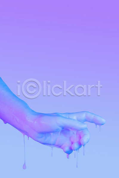 신체부위 JPG 포토 해외이미지 미술 보라색 손 손짓 액체 젖음 추상 컨셉 콜라주 파란색 팝아트