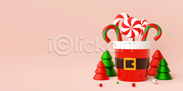 축하 사람없음 3D JPG 포토 해외이미지 담기 디자인 분홍색 사탕 지팡이사탕 크리스마스 크리스마스장식 크리스마스장식지팡이