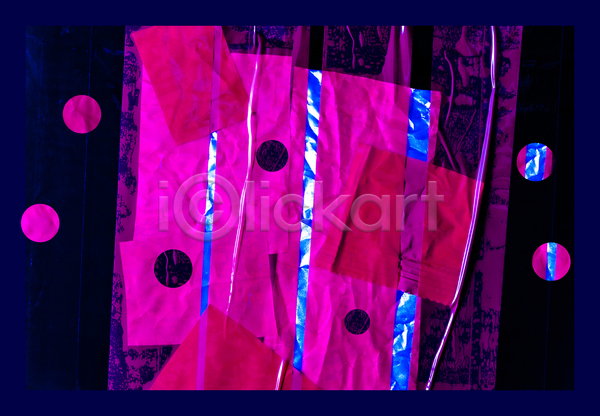 사람없음 JPG 포토 해외이미지 미술 백그라운드 분홍색 원형 종이 추상 컨셉 콜라주 팝아트