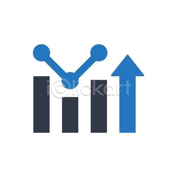 성장 EPS 아이콘 일러스트 해외이미지 수입 심볼 진행 차트 통계