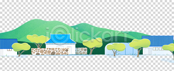 사람없음 PNG 편집이미지 나무 누끼 돌담 비닐하우스 산 시골 시골집 편집 편집소스 풍경(경치)