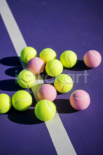 사람없음 JPG 포토 하이앵글 그림자 야외 여러개 오브젝트 주간 테니스 테니스공 테니스용품 테니스장