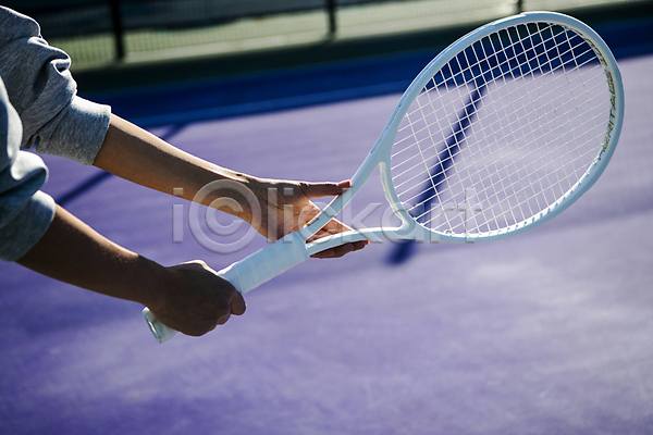 준비 신체부위 JPG 포토 들기 손 야외 주간 준비자세 테니스 테니스라켓 테니스용품 테니스장