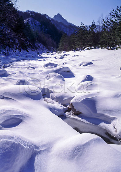 사람없음 JPG 포토 겨울 겨울풍경 계곡 나무 눈(날씨) 눈덮임 산 설경 야외 얼음 자연 주간 하늘