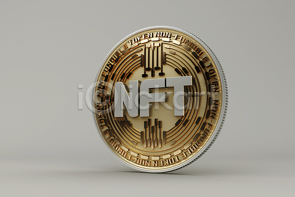 사람없음 3D PSD 디지털합성 편집이미지 NFT 가상화폐 금화 동전 디지털 디지털산업 블록체인 편집 편집소스 회색