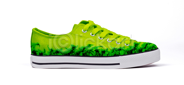 클래식 사람없음 JPG 포토 해외이미지 고립 백그라운드 불꽃 신발 싱글 안락 양발 옷 유행 초록색 캔버스 컨셉 컬러풀 플랫 해외포토 흰배경 흰색