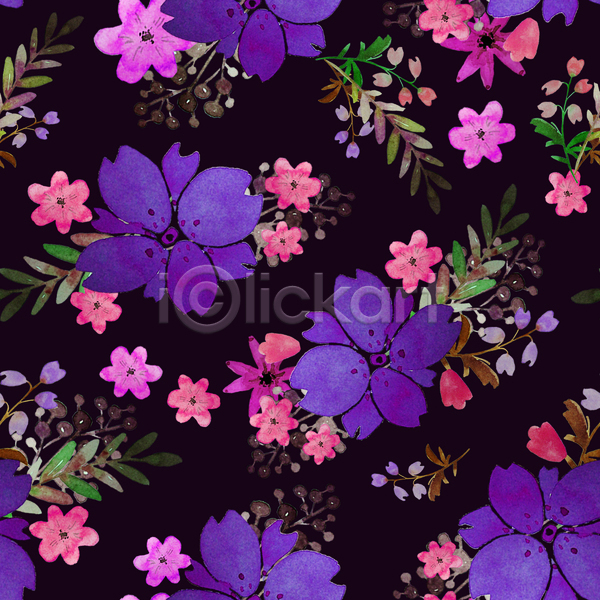 사람없음 JPG 포토 해외이미지 꽃 꽃무늬 꽃봉오리 디자인 백그라운드 잎 패턴 패턴백그라운드
