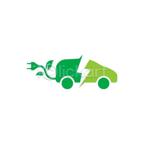 사람없음 EPS 아이콘 해외이미지 그린에너지 번개모양 심볼 에코 전기 전기자동차 초록색 친환경 친환경자동차