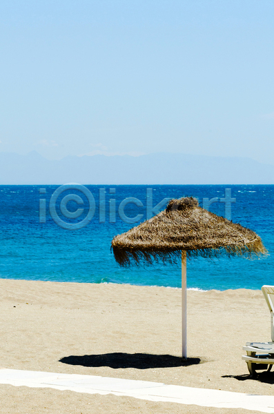 사람없음 JPG 포토 해외이미지 그림자 야외 여름(계절) 주간 파라솔 풍경(경치) 해변