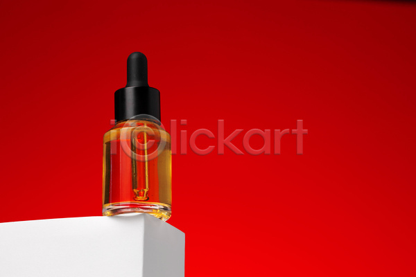 사람없음 JPG 포토 해외이미지 목업 빨간색 앰플 오브젝트 오일(화장품) 오일병 화장용품