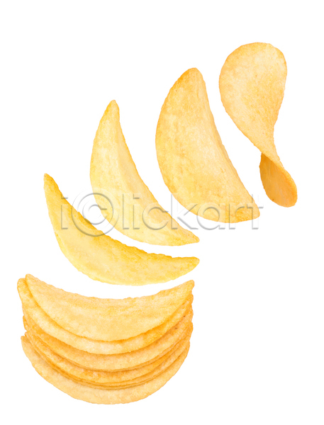 사람없음 JPG 포토 해외이미지 감자칩 실내 칩(음식) 흰배경