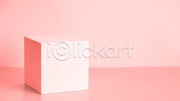 사람없음 JPG 포토 해외이미지 디자인 목업 백그라운드 분홍색 심플 정사각형 큐브 포디움