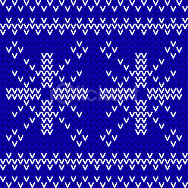 따뜻함 사람없음 EPS 일러스트 해외이미지 눈송이 디자인 뜨개질 백그라운드 직물 질감 크리스마스 파란색 패턴