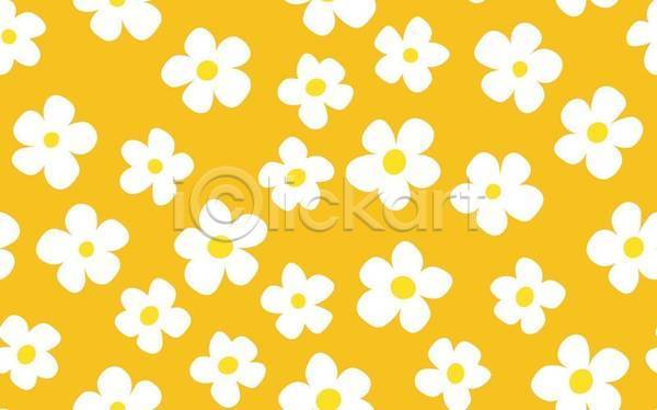 사람없음 EPS 일러스트 해외이미지 꽃 꽃백그라운드 노란색 디자인 패턴 패턴백그라운드 플라워패턴