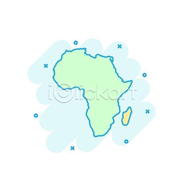 사람없음 EPS 아이콘 일러스트 해외이미지 나라 민트색 아프리카 지도