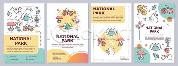 보호 스마트 사람없음 EPS 일러스트 해외이미지 국립공원 디자인 문자 비즈니스 세트 숲 자연