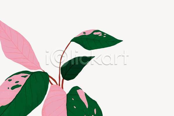 사람없음 EPS 일러스트 해외이미지 디자인 백그라운드 봄 분홍색 잎 초록색