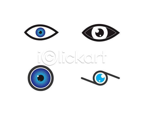 사람없음 EPS 아이콘 해외이미지 검은색 눈(신체부위) 눈(신체부위) 눈건강 비즈니스 시력 심볼 파란색
