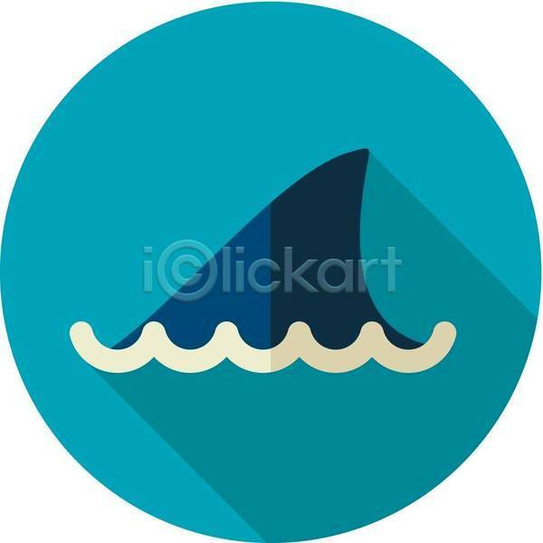 사람없음 EPS 아이콘 일러스트 해외이미지 상어 여름(계절) 지느러미 하늘색