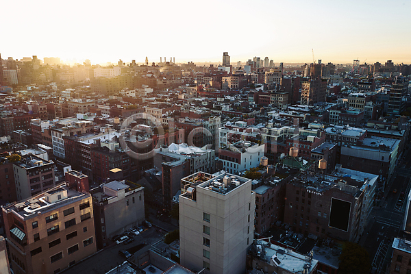 사람없음 JPG 포토 뉴욕 도시 도시풍경 맨해튼 아침 야외 일출 태양 해외풍경 햇빛