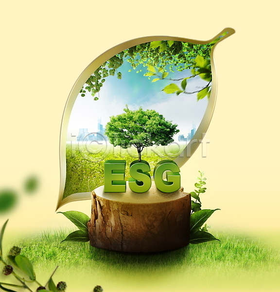 사람없음 PSD 편집이미지 ESG 그린에너지 나무 나무밑둥 나뭇잎 나뭇잎모양 노란색 도시 사회(공동체) 에코 잔디 친환경 타이포그라피 통나무 풀(식물)