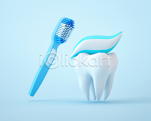 사람없음 3D 3D아이콘 PSD 디지털합성 양치 치아 치아건강 치아모형 치약 칫솔 편집 편집소스 하늘색