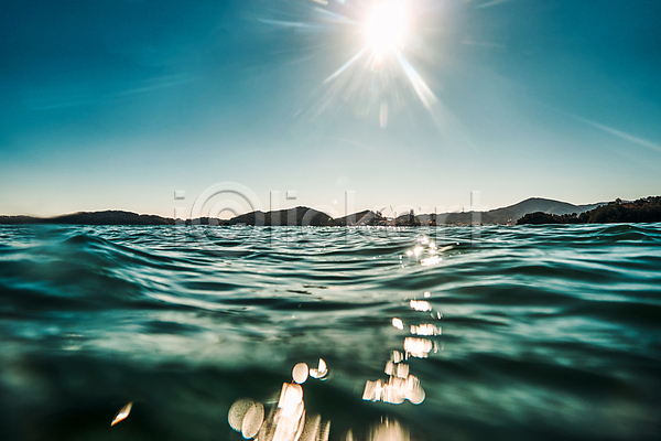 사람없음 JPG 포토 거제도 물결 바다 야외 주간 태양 풍경(경치) 하늘 해수면 햇빛
