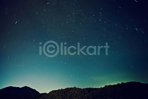 사람없음 JPG 포토 강원도 궤적 밤하늘 별 별자리 산등성이 숲 야간 야경 야외