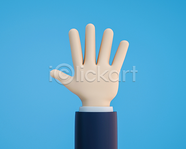 신체부위 3D PSD 디지털합성 편집이미지 3D소스 5 비즈니스 손 손짓 파란색 편집 편집소스