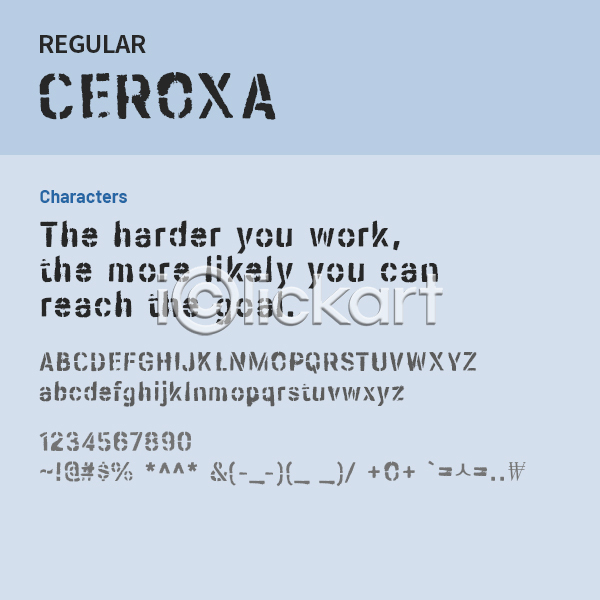 사람없음 OTF 설치폰트 Ceroxa(서체) Typodermic(서체) 낱개폰트 디자인서체 레귤러체 알파벳 영문폰트 영어 폰트