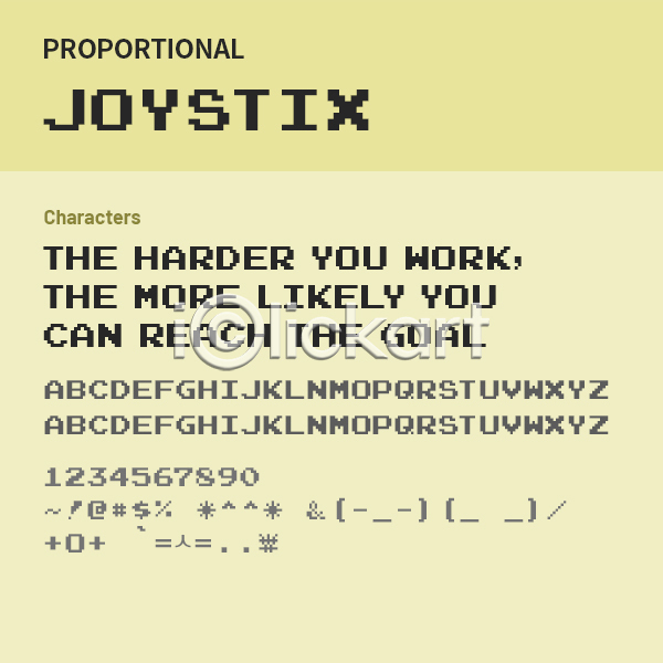 사람없음 OTF 설치폰트 Joystix(서체) JoystixProportional(서체) Typodermic(서체) 낱개폰트 디자인서체 복고체 비디오게임체 알파벳 영문폰트 영어 폰트 픽셀체