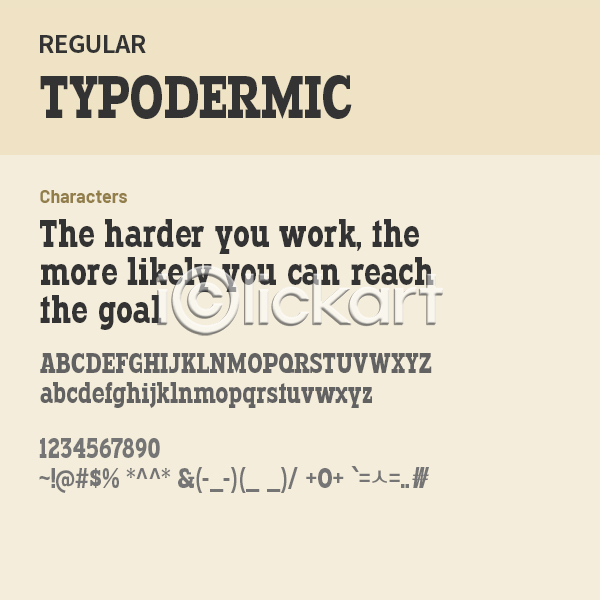 사람없음 OTF 설치폰트 Typodermic(서체) 낱개폰트 디자인서체 레귤러체 슬랩세리프체 알파벳 영문폰트 영어 폰트