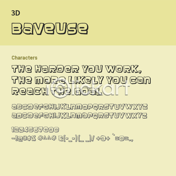 사람없음 OTF 설치폰트 Baveuse(서체) Baveuse3D(서체) Typodermic(서체) 낱개폰트 디자인서체 알파벳 영문폰트 영어 폰트