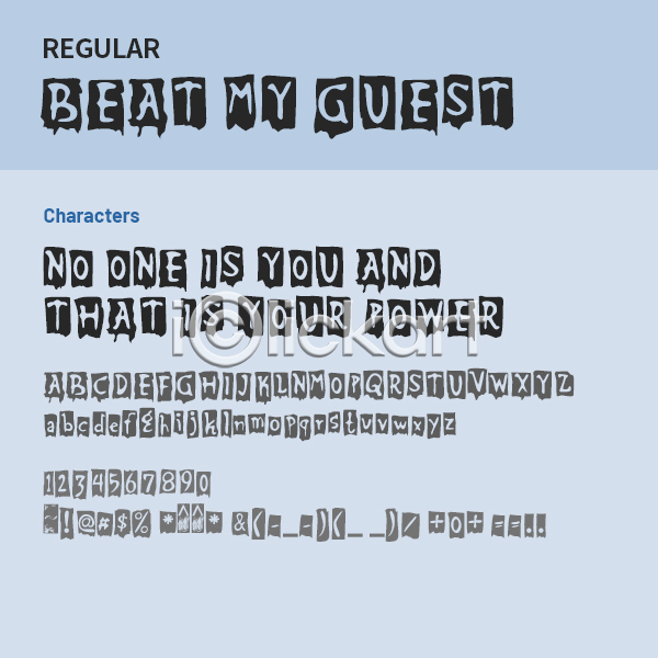 사람없음 OTF 설치폰트 BeatmyGuest(서체) Typodermic(서체) 낱개폰트 디자인서체 레귤러체 알파벳 영문폰트 영어 폰트