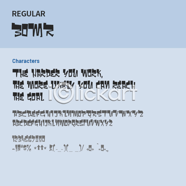 사람없음 OTF 설치폰트 Typodermic(서체) bomr(서체) 낱개폰트 디자인서체 레귤러체 만화체 알파벳 영문폰트 영어 폰트
