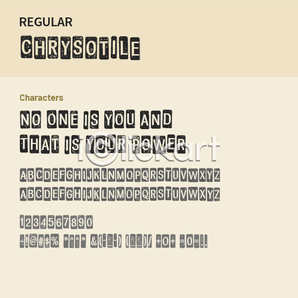 사람없음 OTF 설치폰트 Typodermic(서체) chrysotile(서체) 낱개폰트 디자인서체 레귤러체 알파벳 영문폰트 영어 폰트 활자체