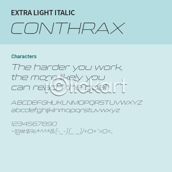 사람없음 OTF 설치폰트 Typodermic(서체) conthrax(서체) 낱개폰트 디자인서체 라이트체 산세리프체 알파벳 영문폰트 영어 이탤릭체 폰트