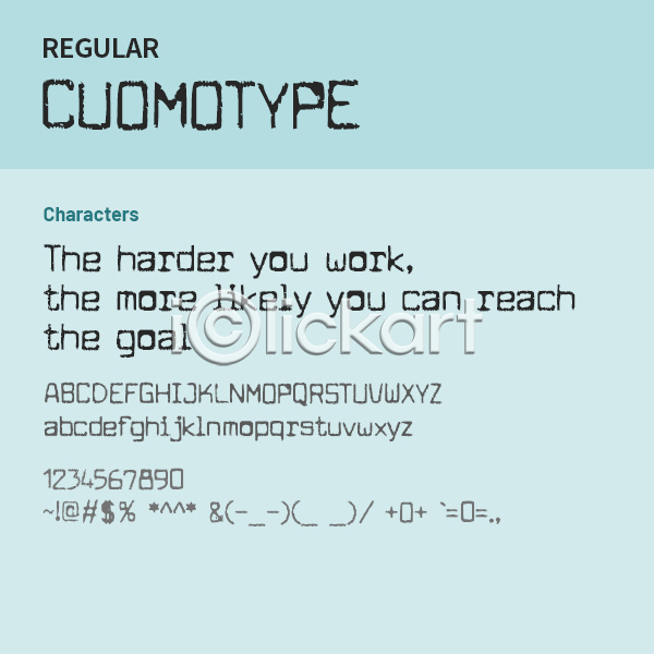 사람없음 OTF 설치폰트 Typodermic(서체) cuomotype(서체) 낱개폰트 디자인서체 레귤러체 알파벳 영문폰트 영어 타자체 폰트