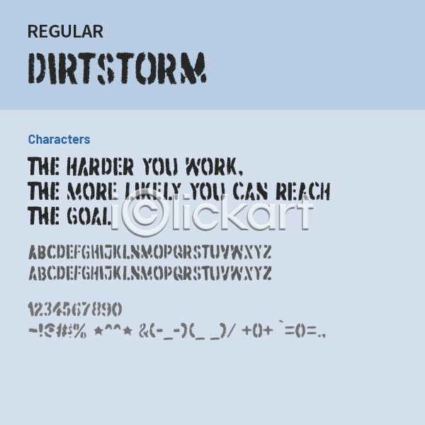 사람없음 OTF 설치폰트 Typodermic(서체) dirtstorm(서체) 낱개폰트 디자인서체 레귤러체 알파벳 영문폰트 영어 폰트