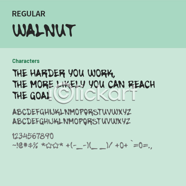 사람없음 OTF 설치폰트 Typodermic(서체) walnut(서체) 낱개폰트 디자인서체 레귤러체 알파벳 영문폰트 영어 폰트