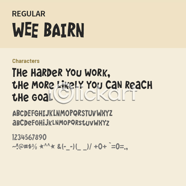 사람없음 OTF 설치폰트 Typodermic(서체) weebairn(서체) 낱개폰트 디자인서체 레귤러체 알파벳 영문폰트 영어 폰트