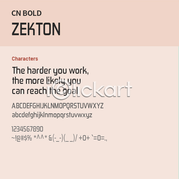 사람없음 OTF 설치폰트 Typodermic(서체) zekton(서체) 낱개폰트 디자인서체 볼드체 산세리프체 알파벳 영문폰트 영어 폰트