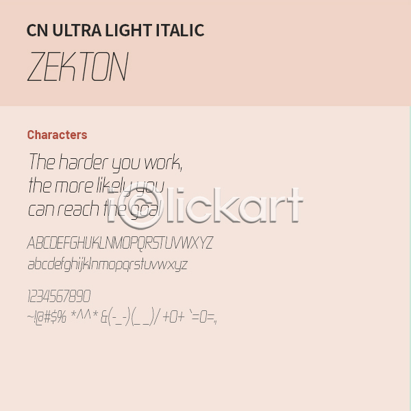 사람없음 OTF 설치폰트 Typodermic(서체) zekton(서체) 낱개폰트 디자인서체 라이트체 산세리프체 알파벳 영문폰트 영어 이탤릭체 폰트