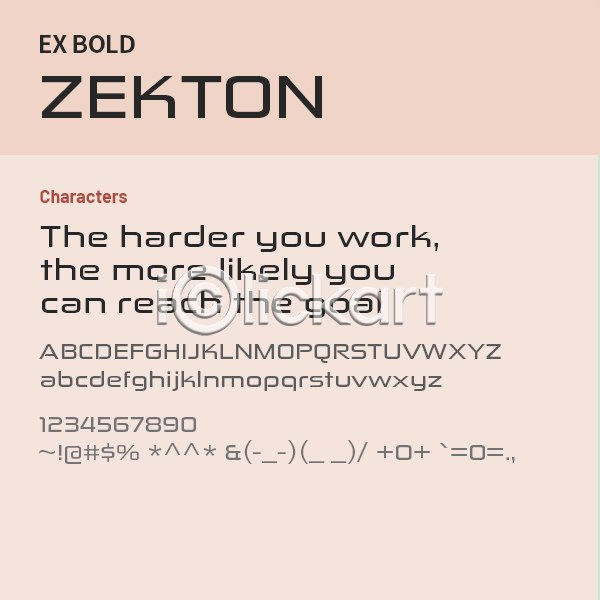 사람없음 OTF 설치폰트 Typodermic(서체) zekton(서체) 낱개폰트 디자인서체 볼드체 산세리프체 알파벳 영문폰트 영어 폰트